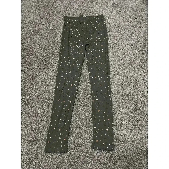 Carter's Other - CARTERS GIRLS GREEN STAR PRINTED ELASTIC WAIST STRETCH LEGGINGS Sz 7